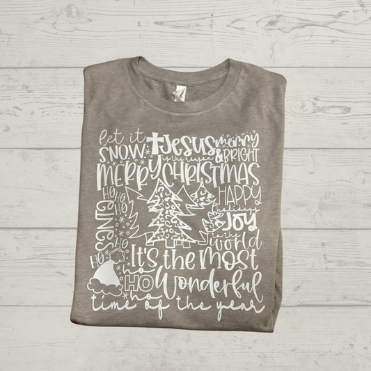 Christmas Typography Long Sleeve