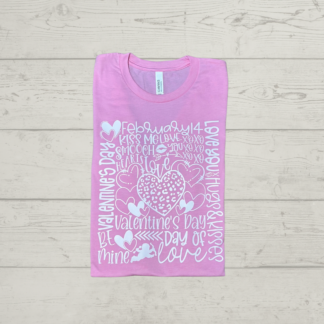 Valentine Typography Tee