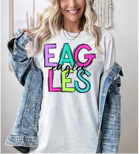 Colorful Eagles Crewneck Sweatshirt