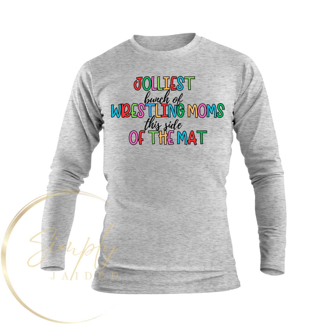 Jolliest Wrestling Moms Tee Shirt