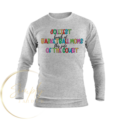 Jolliest Basketball Moms Tee Shirt