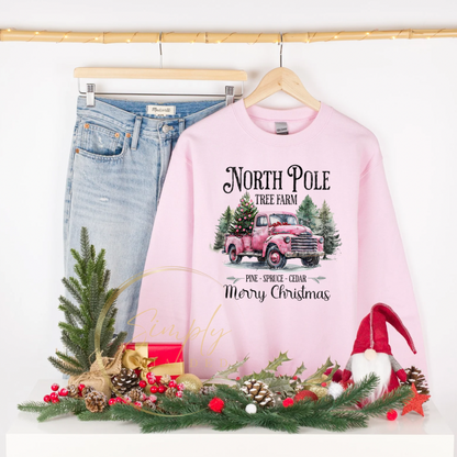 North Pole Tree Farm Crewneck Sweatshirt