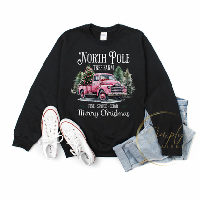 North Pole Tree Farm Crewneck Sweatshirt