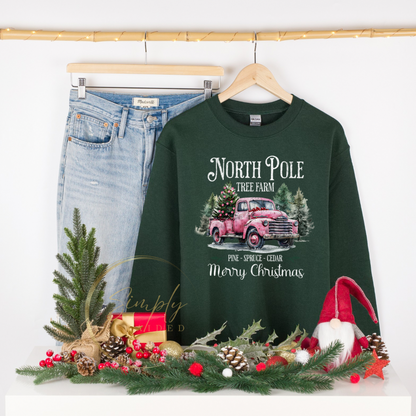 North Pole Tree Farm Crewneck Sweatshirt