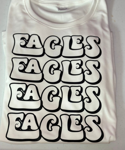 Eagles Retro White Tee